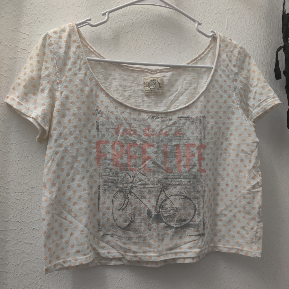 Let's Live a Free Life Crop Top